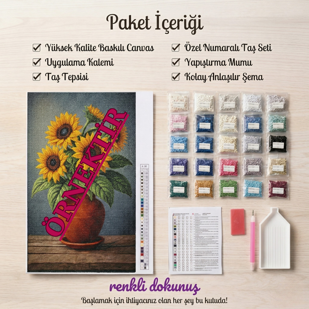 Elmas İşleme Tabloları 40x50 cm